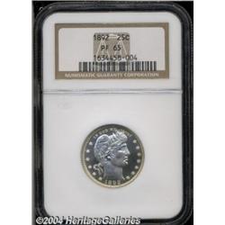 1892 25C PR65 NGC. Type Two Reverse. A boldly