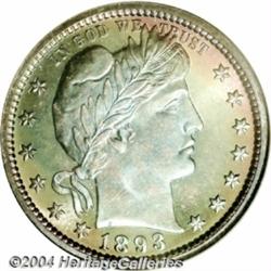 1893 25C PR69 NGC. Even though collector