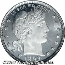 1893 25C PR67 Deep Cameo PCGS. Exceptional