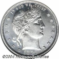 1899 25C PR67 NGC. This exquisitely struck and