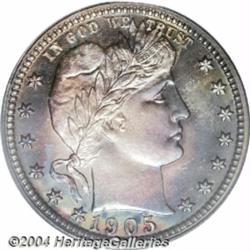 1905 25C PR68 PCGS. A tantalizing mixture of