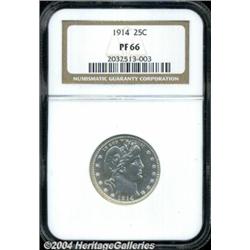 1914 25C PR66 NGC. The proof mintage for the