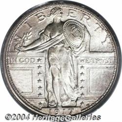 1917-S 25C Type One MS65 Full Head PCGS. The