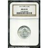 Image 1 : 1917 25C Type Two MS65 Full Head NGC. Untoned