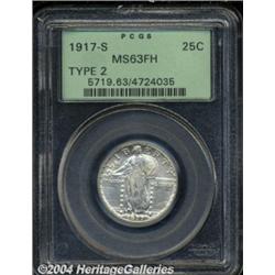 1917-S 25C Type Two MS63 Full Head PCGS. Well