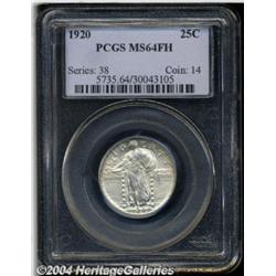 1920 25C MS64 Full Head PCGS. Fully struck