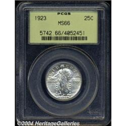 1923 25C MS66 PCGS. Well defined with bright,