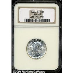 1924-D 25C MS65 NGC. Boldly struck and