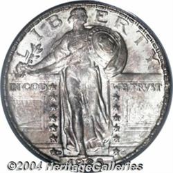 1928-D 25C MS67 PCGS. Extremely lustrous with