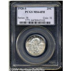 1928-S 25C MS64 Full Head PCGS. Well struck