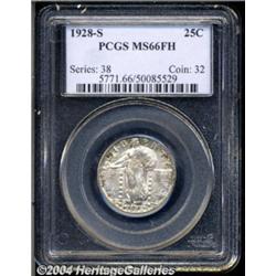 1928-S 25C MS66 Full Head PCGS. Large S