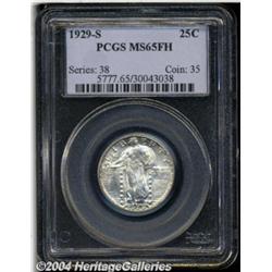 1929-S 25C MS65 Full Head PCGS. Fully struck
