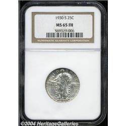 1930-S 25C MS65 Full Head NGC. Creamy-gold