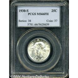 1930-S 25C MS66 Full Head PCGS. Fully struck