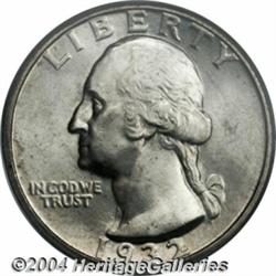 1932-D 25C MS64 PCGS. Several tiny milling