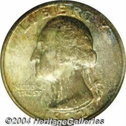 1932-S 25C MS65 NGC. The obverse is toned in