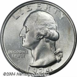 1934 25C Doubled Die MS64 PCGS. FS-009,