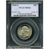 Image 1 : 1935-S 25C MS66 PCGS. Lustrous silver-gray