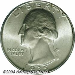 1935-S 25C MS67 PCGS. Highly lustrous with