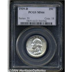 1939-D 25C MS66 PCGS. A hint of lavender