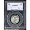 Image 1 : 1947 25C MS67 PCGS. Lustrous, mark-free