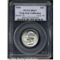 1948 25C MS67 PCGS. Ex: Coin Guy Collection.