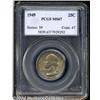 Image 1 : 1949 25C MS67 PCGS. Mottled olive and lilac