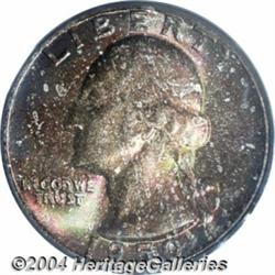 1950-D 25C MS67 PCGS. Colorful, multihued