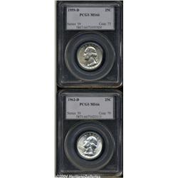 1959-D 25C MS66 PCGS, fully lustrous, with a
