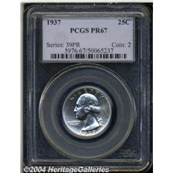 1937 25C PR67 PCGS. A Superb example of this