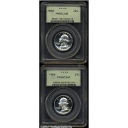 1954 25C PR66 Cameo PCGS, brilliant and quite