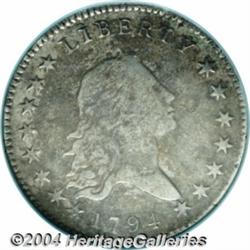 1794 50C XF Details, Damaged, NCS. O-101, R.4.