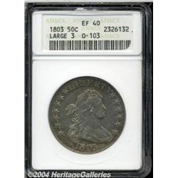 1803 50C Large 3 XF40 ANACS. O-103, R.3.