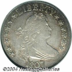 1807 50C Draped Bust AU55 NGC. O-105, R.2. A