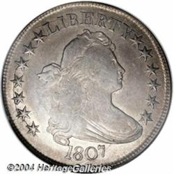 1807 50C Draped Bust AU55 NGC. O-109a, R.3.