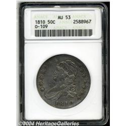 1810 50C AU53 ANACS. O-109, R.3. Tan and