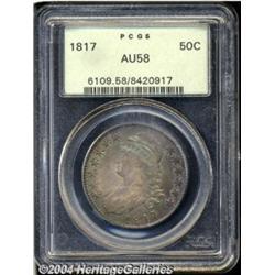 1817 50C AU58 PCGS. O-112, R.2. The 7 in the