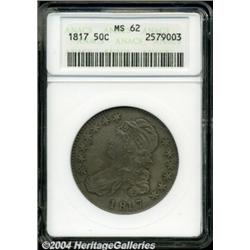 1817 50C MS62 ANACS. O-106, R.2. A heavy die