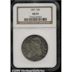 1821 50C AU55 NGC. O-106, R.1. An intermediate