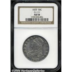 1825 50C AU58 NGC. O-111, R.3. Well struck