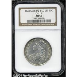 1828 50C Square Base 2, Small 8, Large Letters