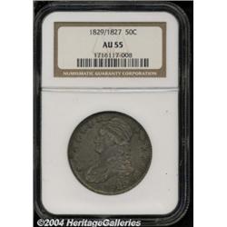 1829/7 50C AU55 NGC. O-101a, R.1. Typically
