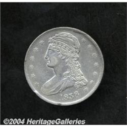 1838 50C XF40 Cleaned Uncertified. A subdued