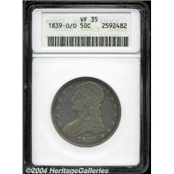 1839-O/O 50C VF35 ANACS. The mintmark is