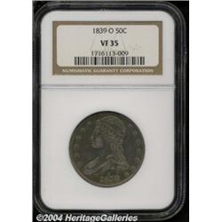 1839-O 50C VF35 NGC. One of two mid-grade