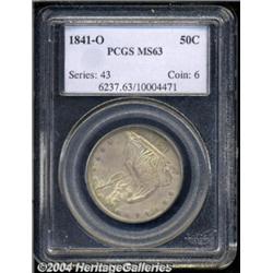 1841-O 50C MS63 PCGS. Medium golden-gray