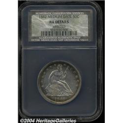 1842 50C Medium Date, Reverse of 1842 AU