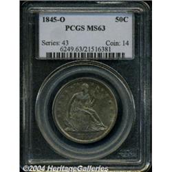 1845-O 50C MS63 PCGS. Well struck with lovely