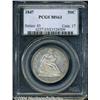 Image 1 : 1847 50C MS63 PCGS. A bold striking with