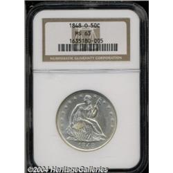 1848-O 50C MS63 NGC. This specimen features